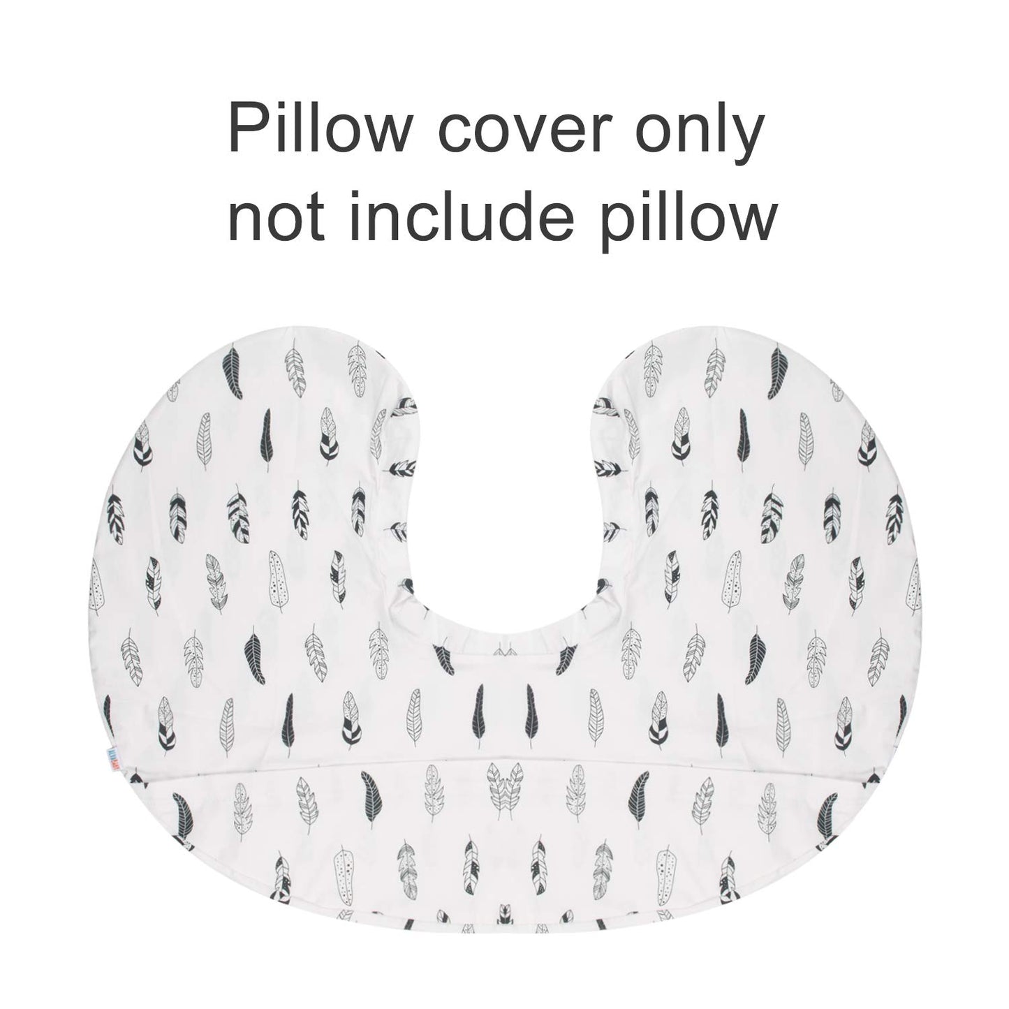 BABY Nursing Pillow Cover Slipcover,Soft and Comfortable,Feathers Design,Maternity Breastfeeding Newborn Infant Feeding Cushion Cover ZT01