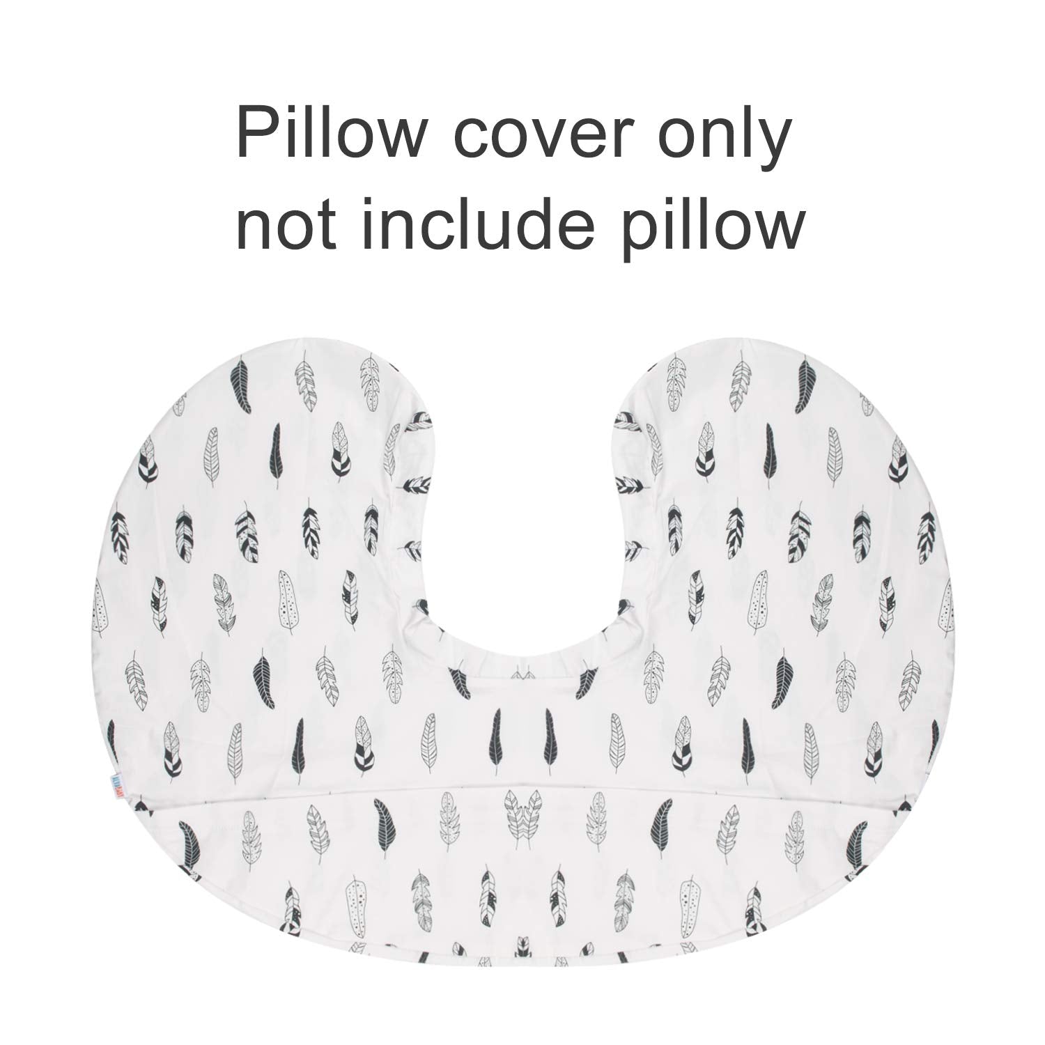 BABY Nursing Pillow Cover Slipcover,Soft and Comfortable,Feathers Design,Maternity Breastfeeding Newborn Infant Feeding Cushion Cover ZT01