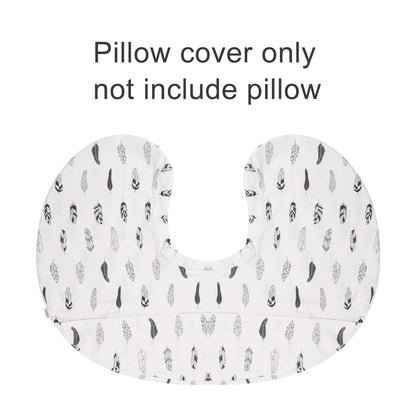 BABY Nursing Pillow Cover Slipcover,Soft and Comfortable,Feathers Design,Maternity Breastfeeding Newborn Infant Feeding Cushion Cover ZT01