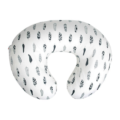 BABY Nursing Pillow Cover Slipcover,Soft and Comfortable,Feathers Design,Maternity Breastfeeding Newborn Infant Feeding Cushion Cover ZT01